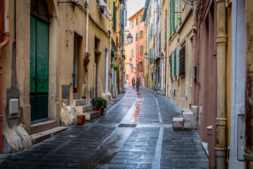 Fototapeta premium Attractions and architecture of the French city of Menton