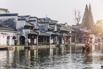 Naklejka premium Jiangnan Water Town Nanxun Ancient Town