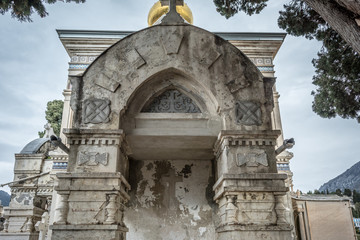 Obraz premium Attractions and architecture of the French city of Menton