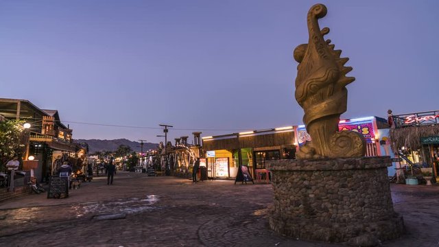 Sinai, Dahab coastline, 4k time lapse footage