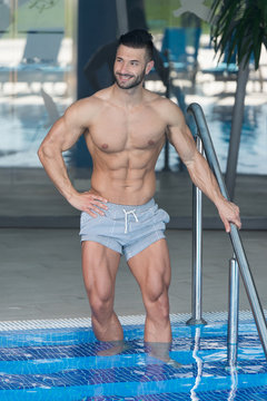 Portrait Of A Muscular Sexy Man In Underwear
