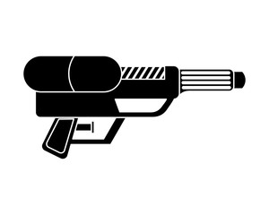 cartoon toy water gun icon for kids vector illustration vector illustration black and white image