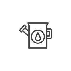 Watering can outline icon. linear style sign for mobile concept and web design. Watering pot simple line vector icon. Symbol, logo illustration. Pixel perfect vector graphics