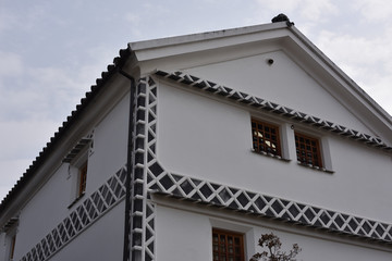 Fototapeta na wymiar 日本の岡山県の倉敷市の建物
