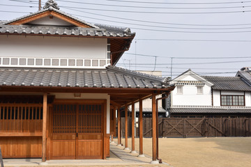 日本の岡山県の倉敷市の建物