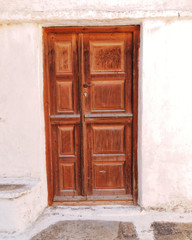 Fototapeta na wymiar House entrance in a Greek island