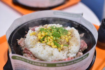 日本の岡山県倉敷市で食べたランチ