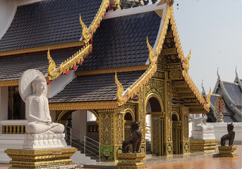 Buddha statue at Wat Ban Den Chiang Mai Thailand