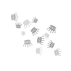 Elegant vector background with colored crowns. Simple gentle template for the card, invitation, printing. Fashionable decoration with beautiful crowns.