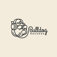 Bulldog records logo