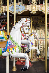 Detail from the vintage carousel