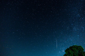 Fototapeta na wymiar Geminids meteor shower