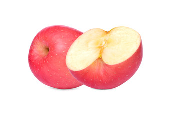red apple isolated on white background
