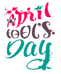 April fools day text for greeting card