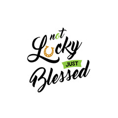cute lettering phrase of St. Patrick Day. vector quote for banners, tshirts and cards
