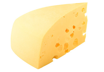 cheese, isolated on white background, clipping path