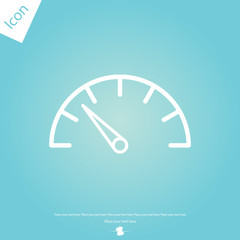 Speedometer line icon