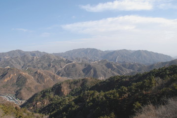 Fototapeta na wymiar The Great Wall of China, Badaling part