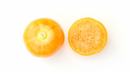 Cape gooseberry on a white background.