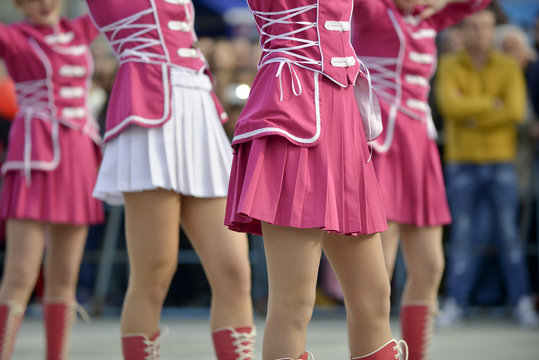  Young majorettes  
