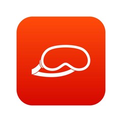 Protective eye mask for sleeping icon digital red