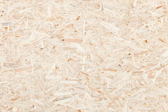 Clean Surface Of Wood Particle Board. Texture Of Compressed Wood Chippings Board.