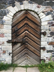 Fototapeta na wymiar Old fortress doorway