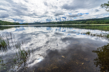 On the banks of Loch Achray, Trossachs, Scotland, Britain