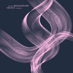 Abstract backgrounds with colorful wavy lines. Elegant wave design. Vector technology.