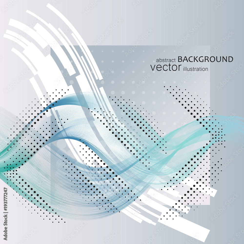Poster abstract backgrounds with colorful wavy lines. elegant wave design. vector technology.