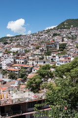 Naklejka premium View of Taxco, Mexico, city of silver trade