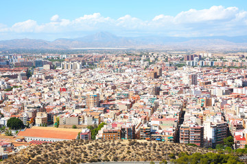 Fototapeta premium Panoramic view on Alicante in Spain