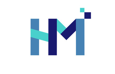 HM Digital Ribbon Letter Logo