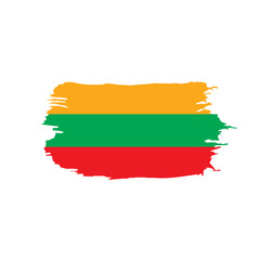 Lithuania flag, vector illustration