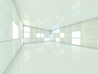 Abstract modern architecture background. 3D rendering