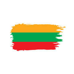 Lithuania flag, vector illustration