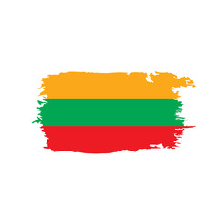 Lithuania flag, vector illustration