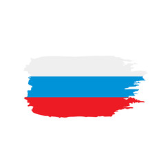 Russia flag, vector illustration