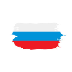 Fototapeta premium Russia flag, vector illustration