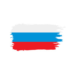 Russia flag, vector illustration