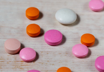 Various colorful pills and capsules