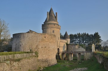 Fototapeta na wymiar Château médiéval de Blain, en Loire-Atlantique