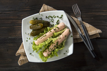 Wurstel e cetrioli