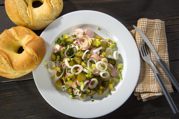 Insalata Bavarese di wurstel