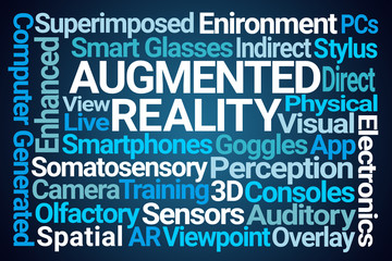 Fototapeta premium Augmented Reality Word Cloud