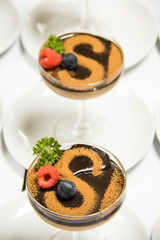 Chocolate mousse in a glass