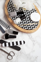 Fototapeta premium Nail care, manicure background