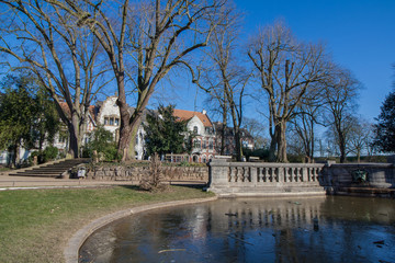 Gebäude in Viersen am Teich im alten Stadtgarten