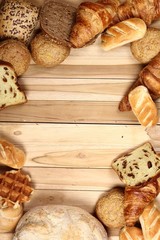 Bread on table