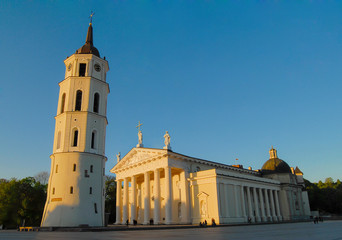 Cathedral in the old town of Vilnius, Lithuania, Europe